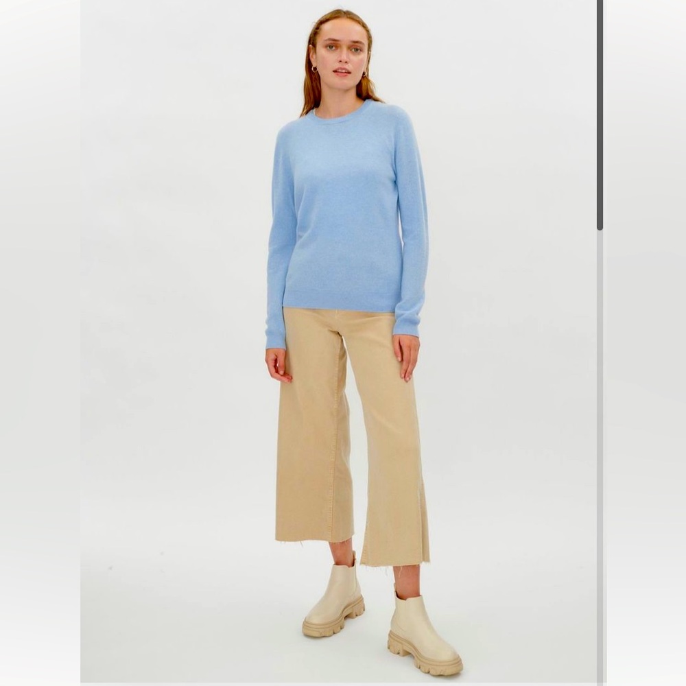 Aqua Cashmere Sweater Light Blue Size XS NWT